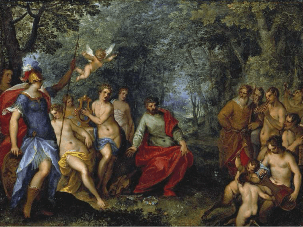 Wettstreit zwischen Apoll und Pan - Hans Rottenhammer
